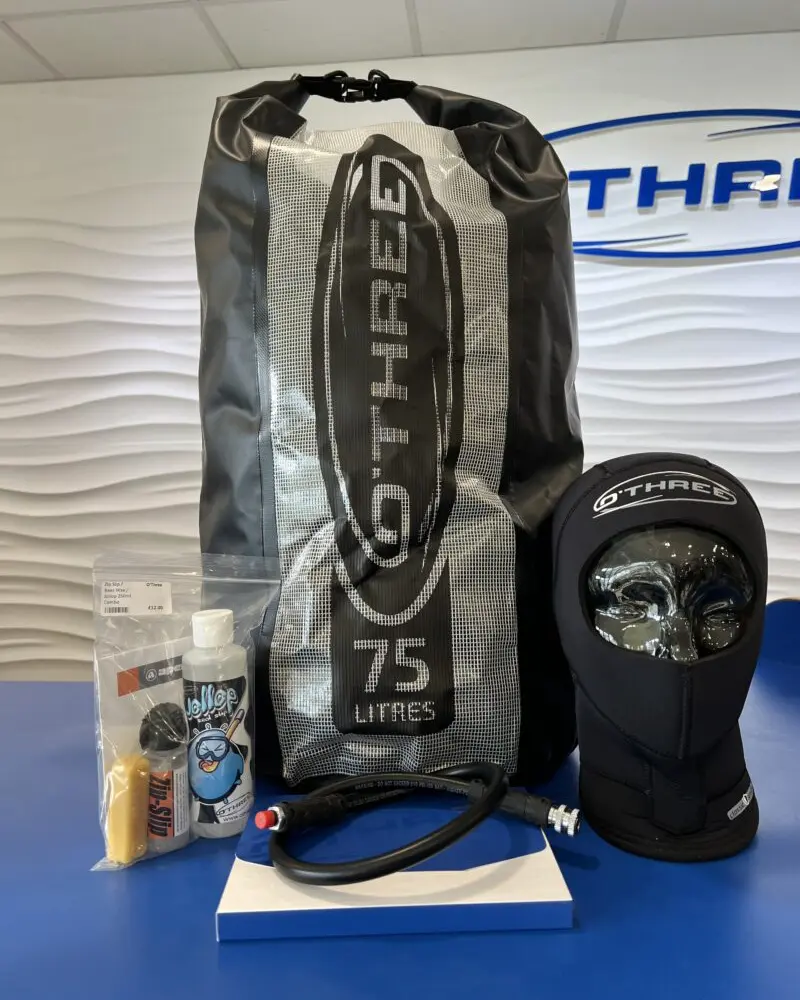 O'Three kit bag and accessories