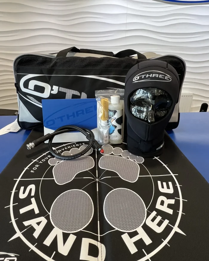 O'Three kit bag and accessories