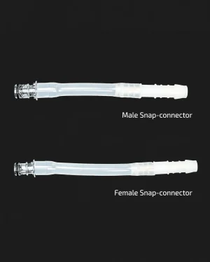 P-valve snap connector